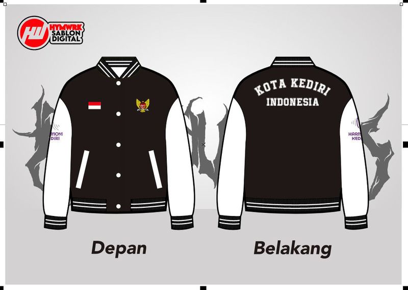 Jaket Versity Custom