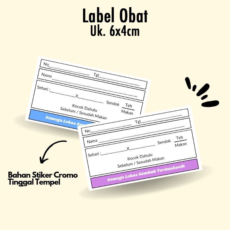 Label Obat