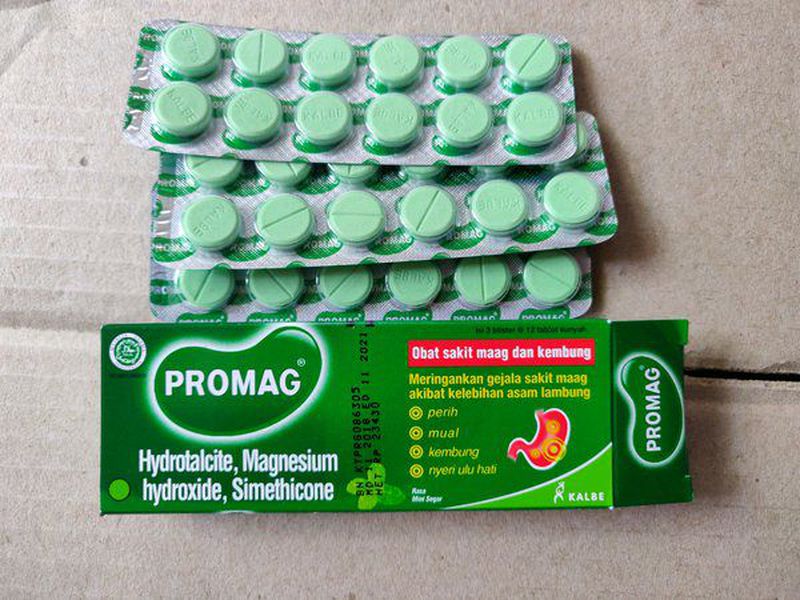 Promag Chew Tablet (per strip isi 10 tablet)