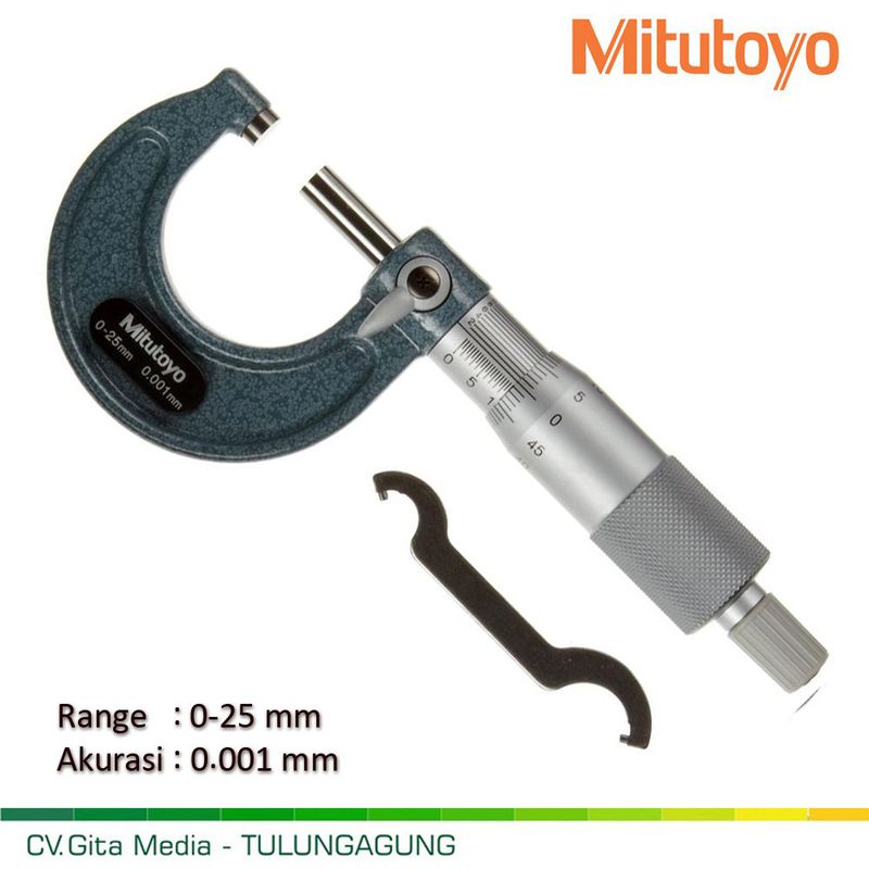 Outside Micrometer Mitutoyo 025 0,001mm