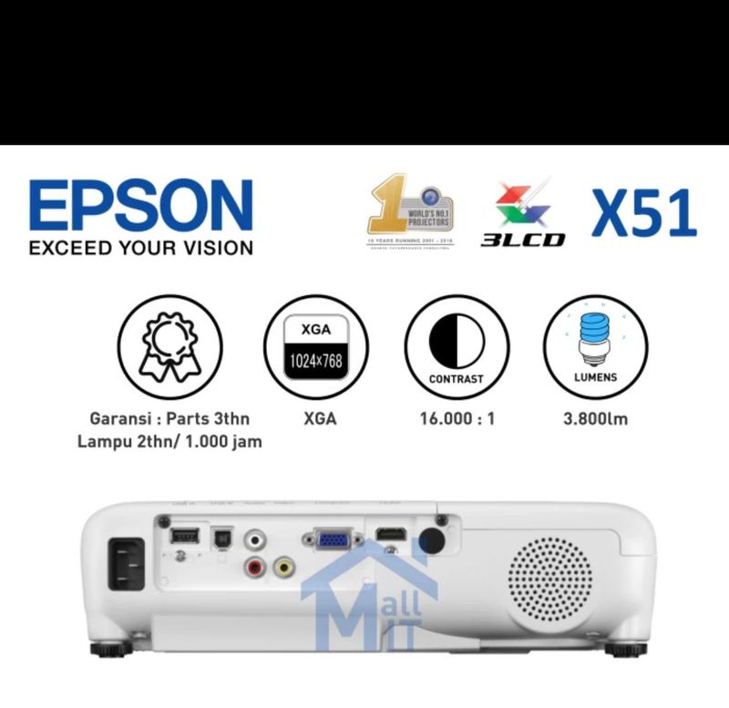 LCD PROJECTOR EPSON EB X51