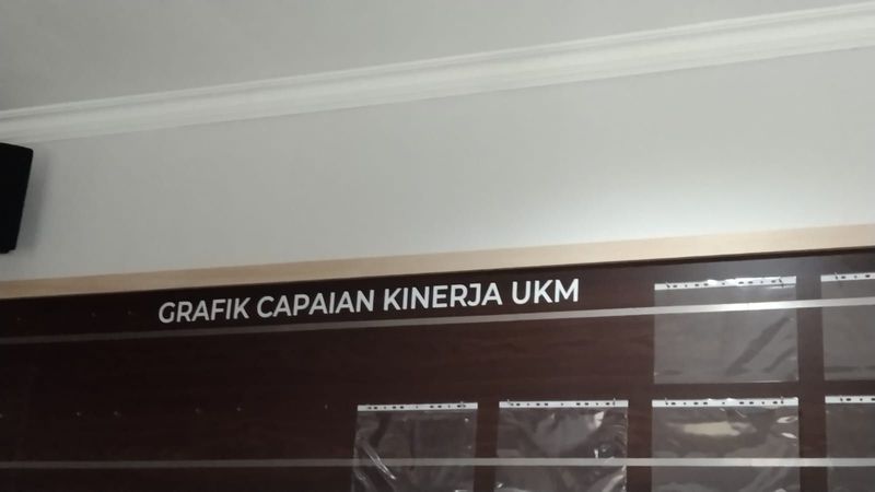 Cutting Stiker Tulisan Papan Grafik 120 X 8 cm