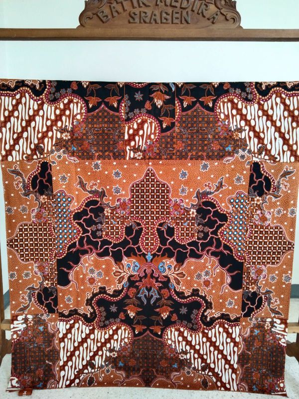 Batik Kombinasi Tulis - Maroon