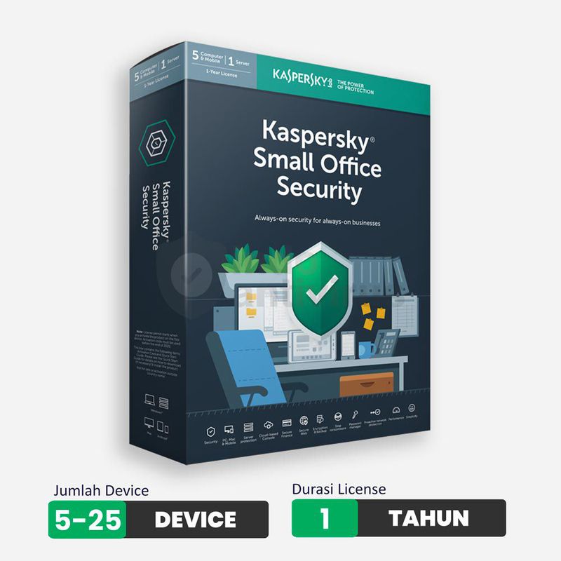 Kapersky Small Office Security- Antivirus Windows 1 Server 3 pcs