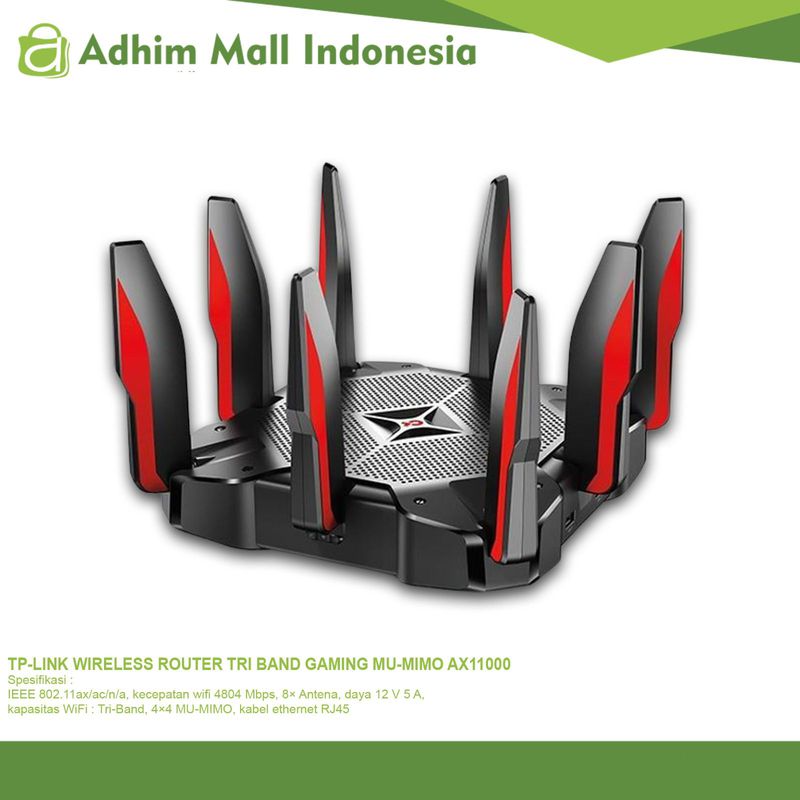 TP-LINK WIRELESS ROUTER TRI BAND GAMING MU-MIMO AX11000