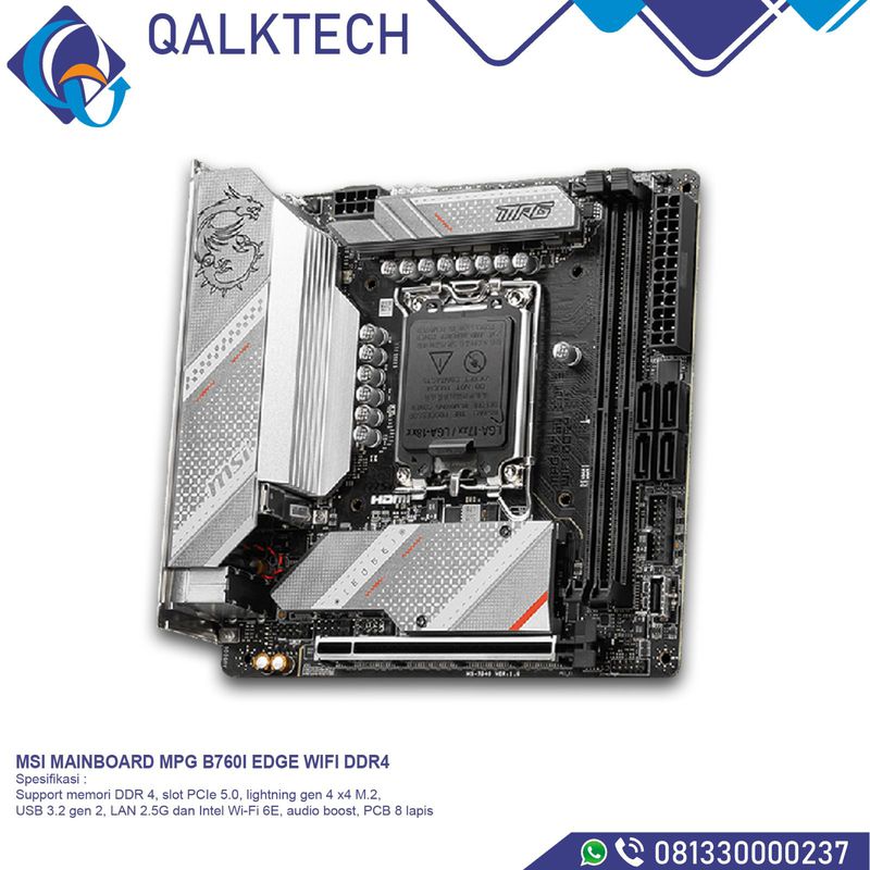 MSI MAINBOARD MPG B7601 EDGE WIFI DDR4