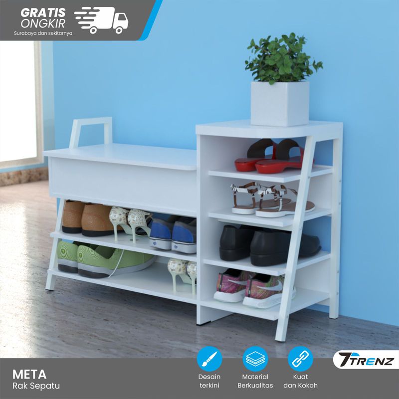 Trenz Furniture - Rak Sepatu Minimalis Rak Sepatu Besi Kokoh Rak Sepatu ...