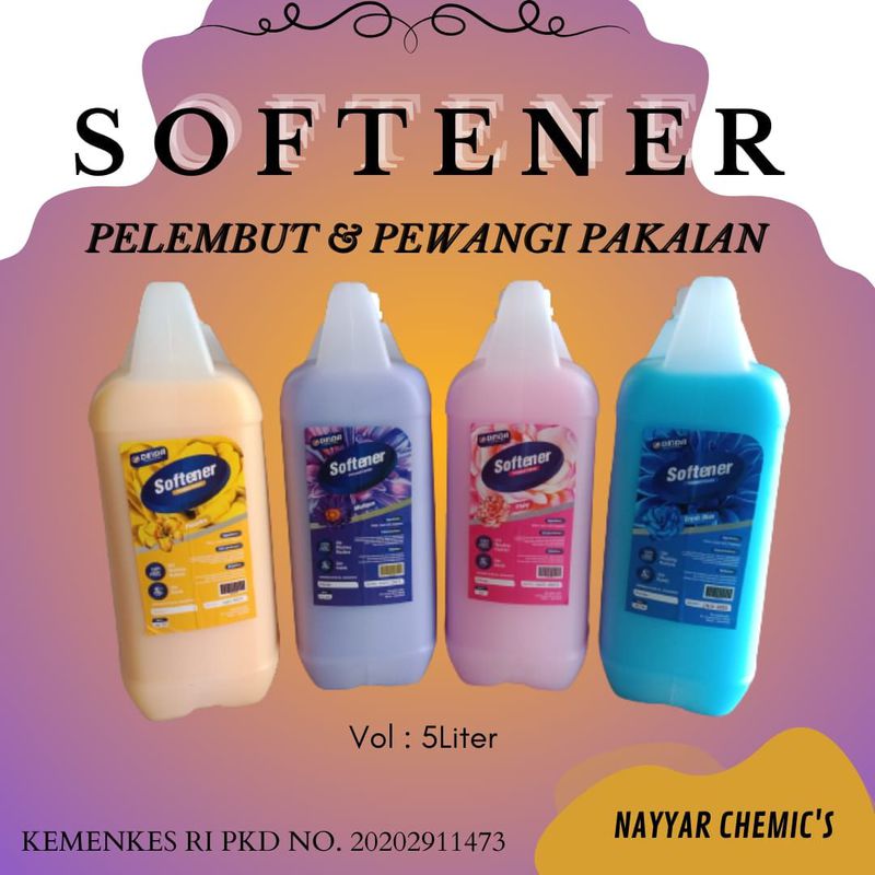 Softener pewangi pelembut pakaian kemasan 5 liter - Kuning