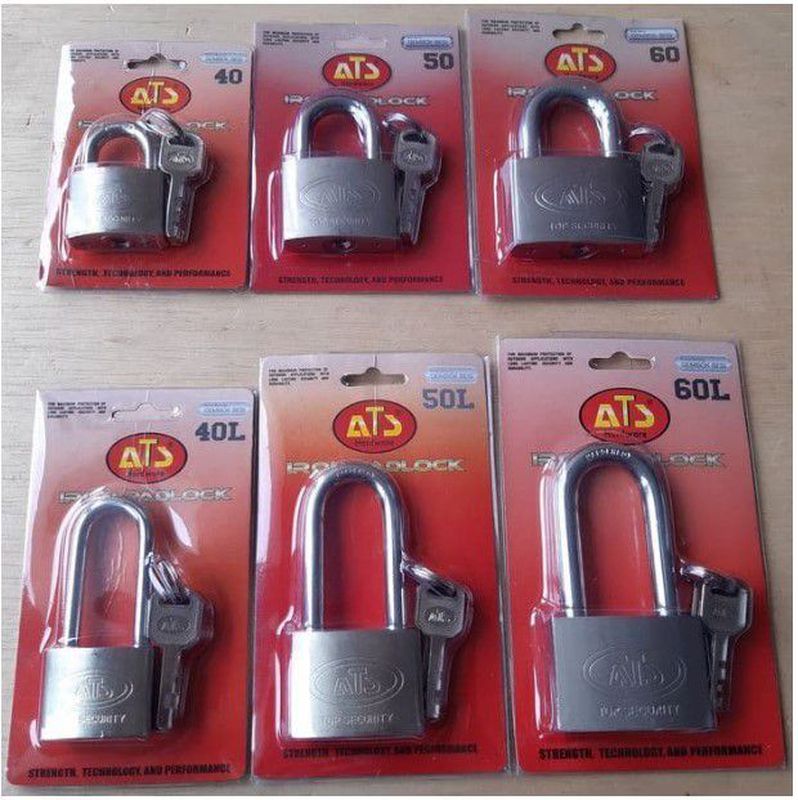 KUNCI GEMBOK PADLOCK ATS LEHER PENDEK - 30 Ml