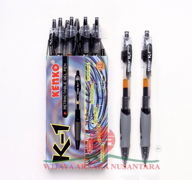 Pulpen Kenko K-1 Gel 0,5 Hitam