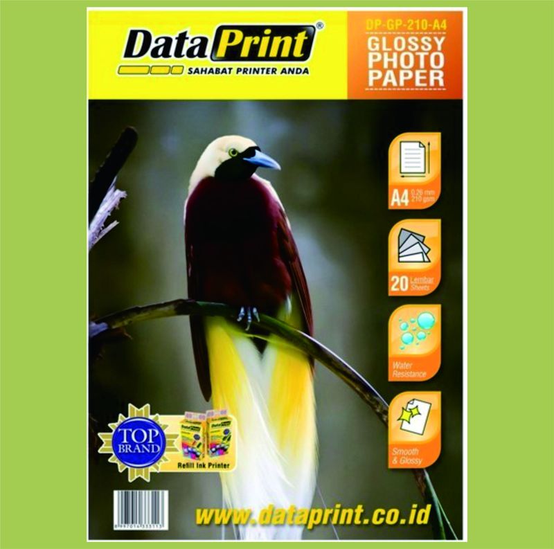 Kertas Foto Data Print Glossy Photo Paper A4 210 gsm