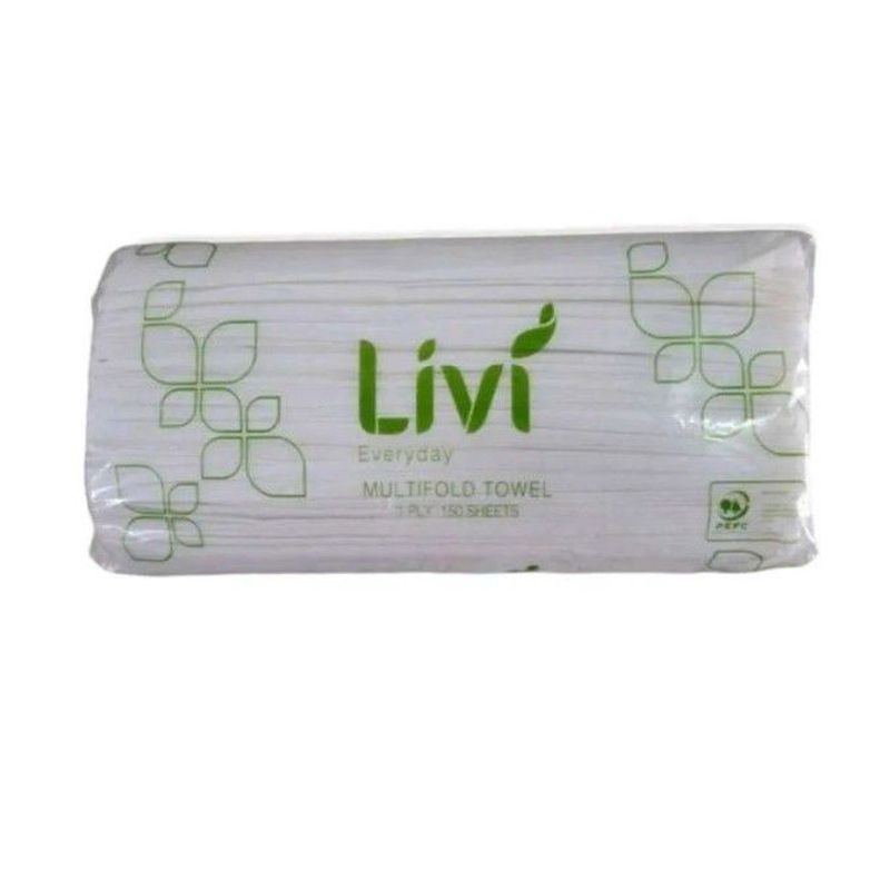 LIVI ECO MULTIFOLD 1 PLY 150 SHEETS