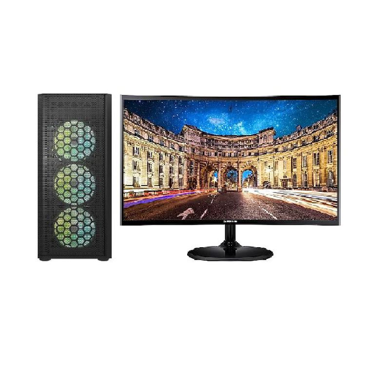 PC DESKTOP 15-12400F 32GB(16x2) VGA RX 580 8GB MONITOR 24"