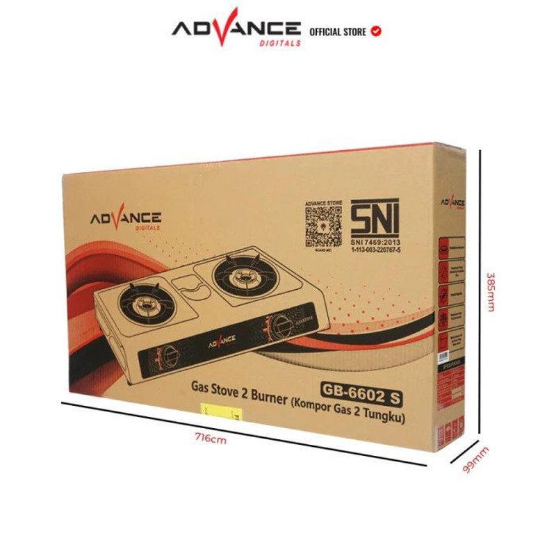 Advance Kompor Gas Tungku Stainless Steel Gb S