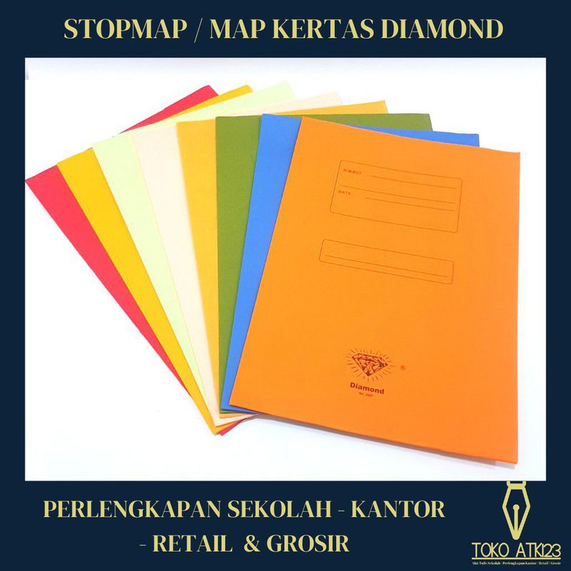 STOPMAP KERTAS UK. FOLIO (1 PACK ISI 50 PCS) DIAMOND 5002