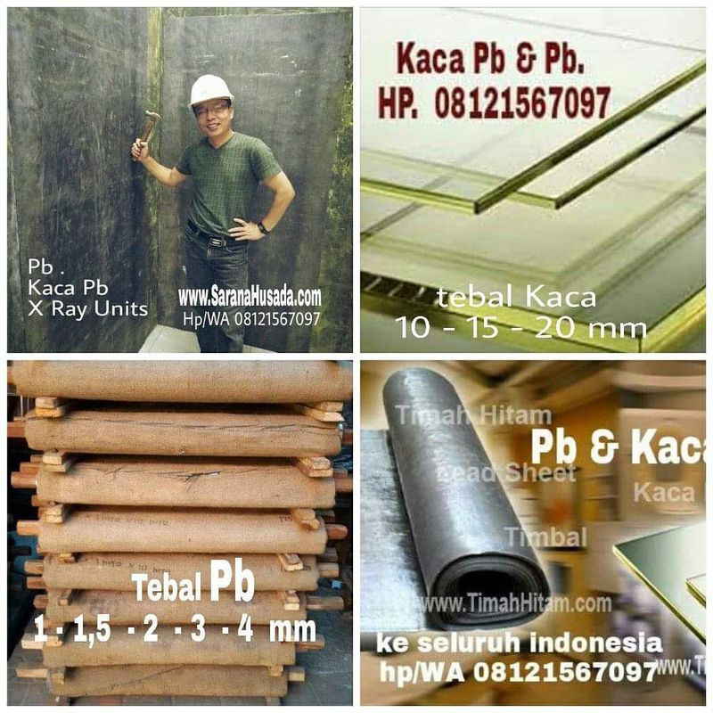 TIMAH HITAM/PB 2MM TERPASANG + GYPSUM