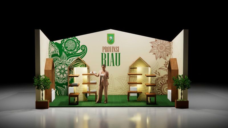 Dekorasi Stand Pameran - Warna