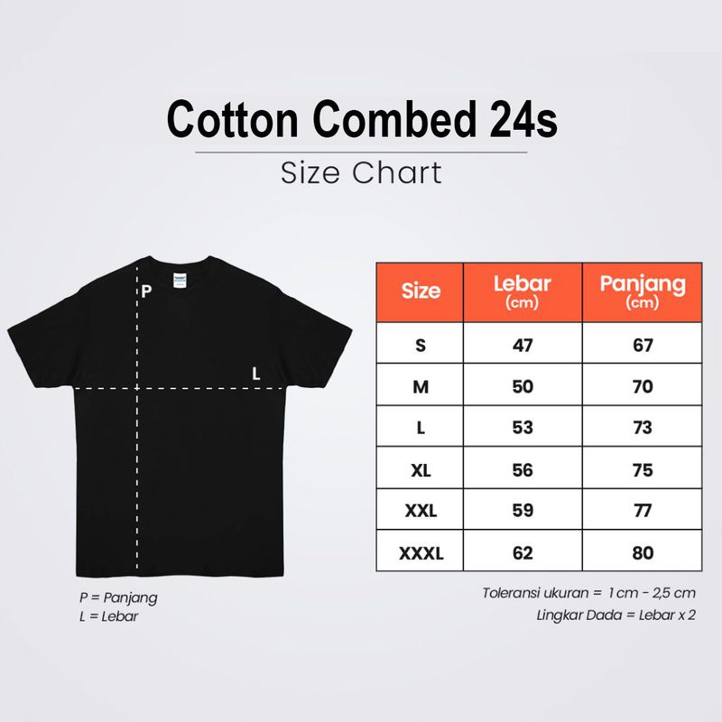 Kaos Polos UMKM Premium Cotton T-shirt Combed 24s, Jahitan Halus dan ...