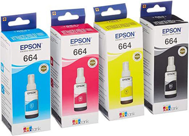 Tinta EPSON 664 All Color - Cyan
