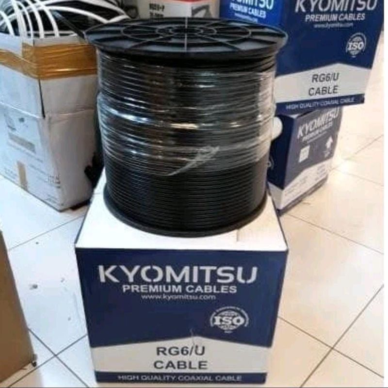 Kabel Coaxial Premium Kyomitsu RG6 Plus Power