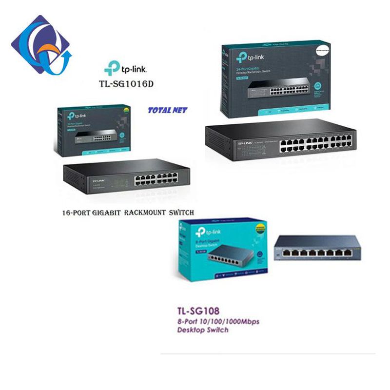 TPLINKPAKET SWITCH HUB GIGABIT 10/100/1000/BESI