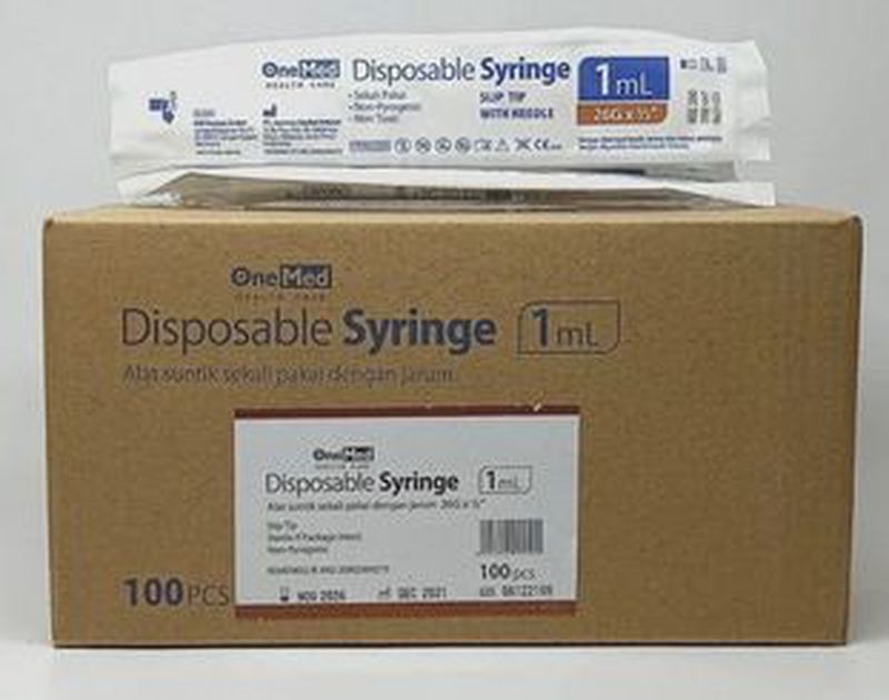 Syringe / Spuit Dispossable 1 ml