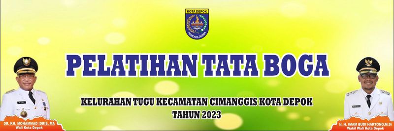 Spanduk Pelatihan Tata Boga Kel. Tugu