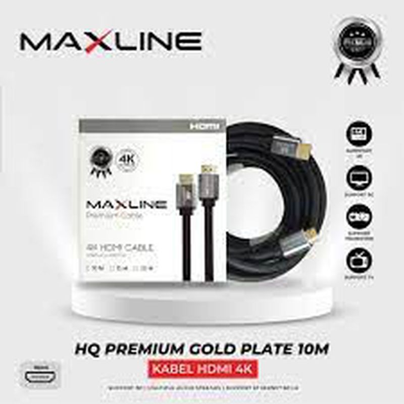 Kabel HDMI MaxLine 2.0 Ultra HD 4K Premium Quality 10 Meter