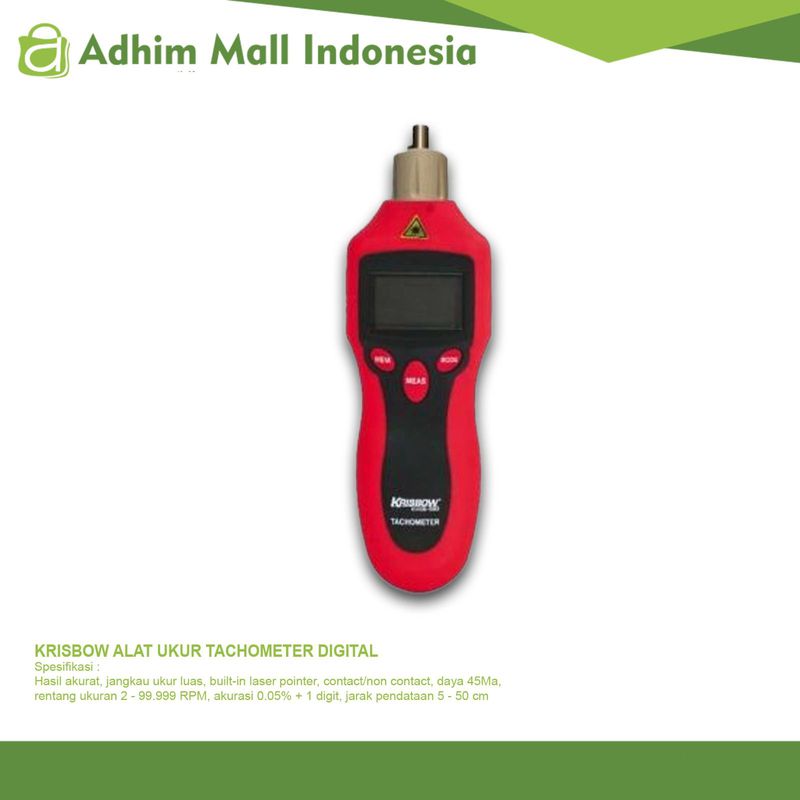 KRISBOW ALAT UKUR TACHOMETER DIGITAL