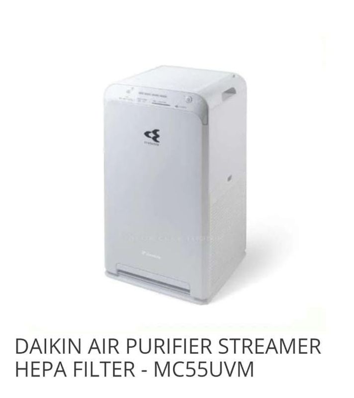 Mesin Air Purifier DAIKIN AIR PURIFIER STREAMER HEPA FILTER MC55UVM