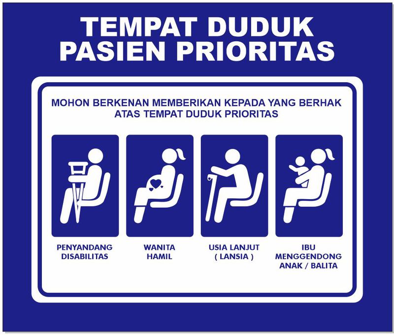 Stiker Roland - Stiker Kursi Tunggu Pasien Prioritas | CITRA PILAR MANDIRI