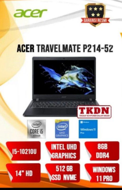 Laptop Acer Travelmate P214 Ram 16gb 1TB TKDN