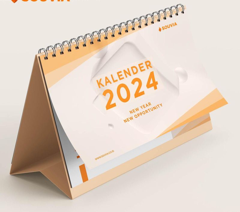 Kalender Meja Duduk