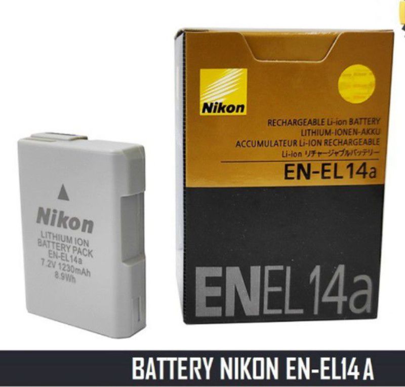 Caricabatterie OTB Per Nikon EN-EL14/EN-EL14a | Caricatore USB Con Cavo Per Fotocamere