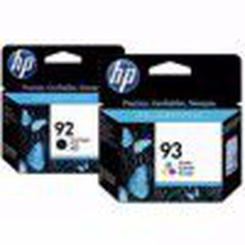 Hewlett-Packard Cartridge Printer InkJet 92 Black dan 93 Tri-Color ...
