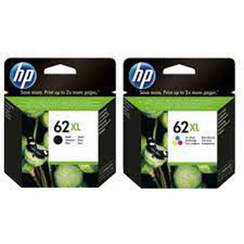 Hewlett-Packard Cartridge Printer Inkjet 62XL Original Baru - Black