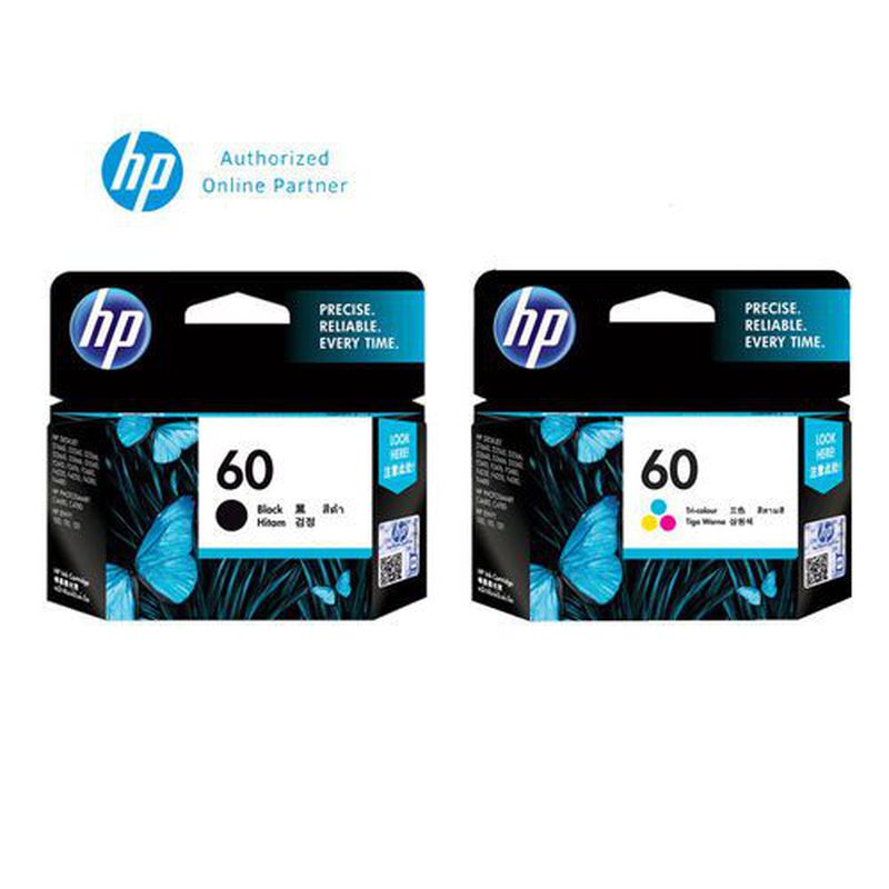 HP 60 Black & Tri-Color Original Ink Cartridge - Tri-Color