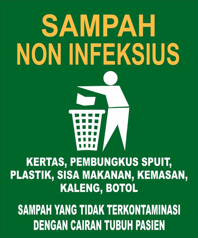 Sticker Sampah Non Infeksius 8080