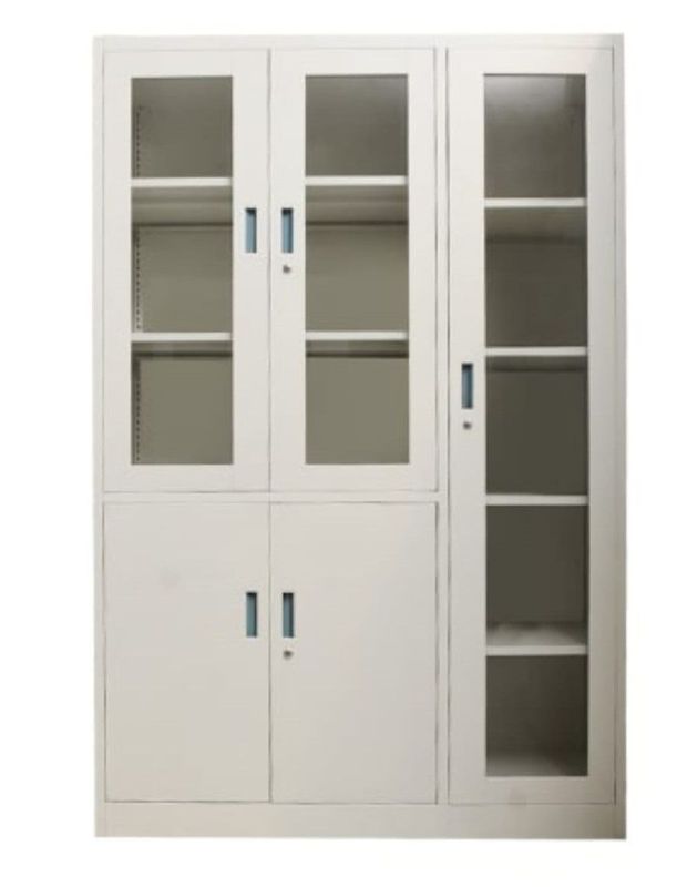 Lemari Arsip Kantor RHEIN HIGH CABINET 120 WHITE Metal High - Putih