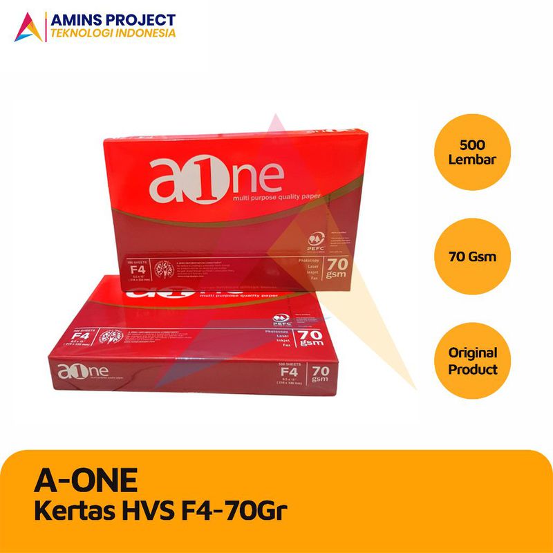 Kertas Hvs Print Fotocopy A One F Gram Rim Murah