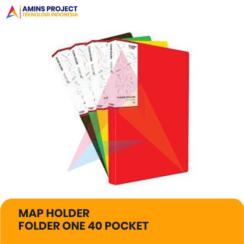 MAP HOLDER / CLEAR HOLDER FOLDER ONE 40 POCKET (1PCS)