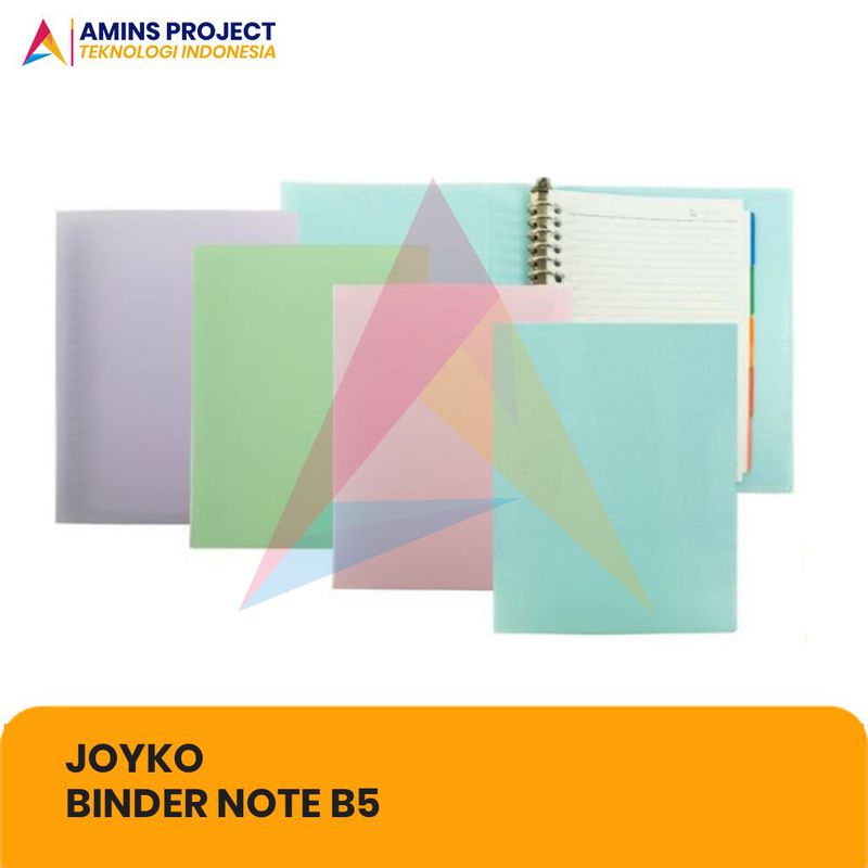 BUKU BINDER NOTE B5 JOYKO POLOS PASTEL MURAH