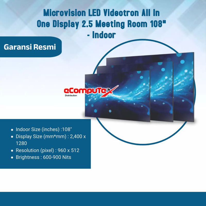 Microvision LED Videotron All In One Display 2.5 Meeting Room 108 ...