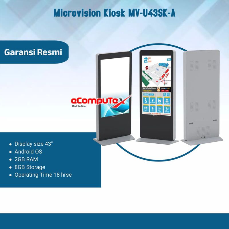 Microvision Kiosk MV-U43SK-A - GARANSI RESMI