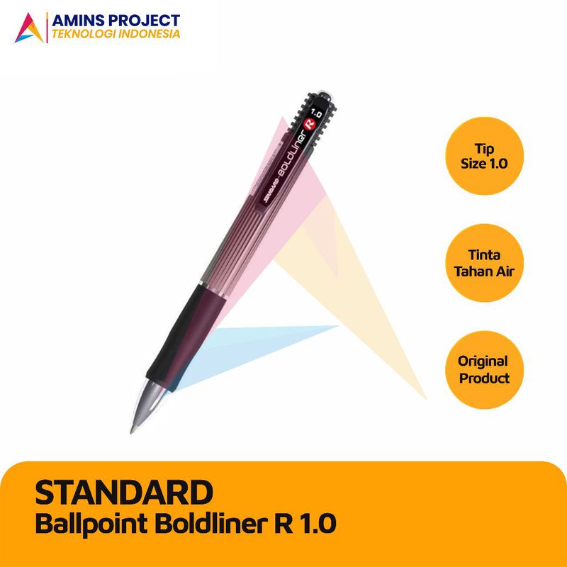 BOLPEN / BALLPOINT / PULPEN STANDARD BOLDLINER R 1.0 BLACK