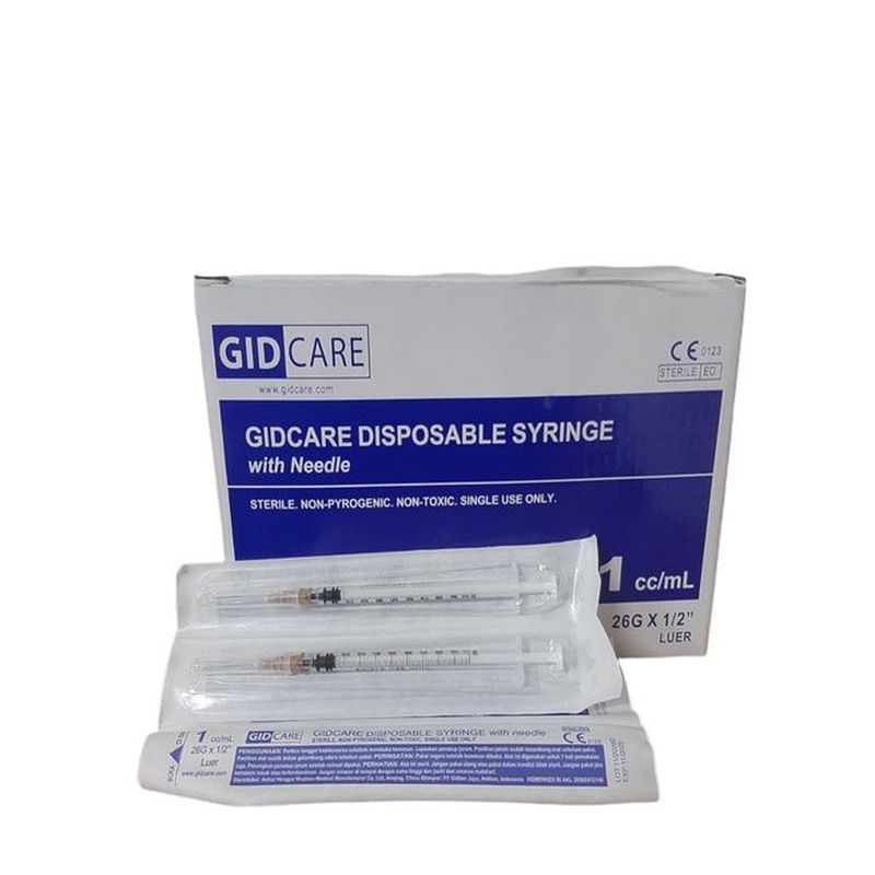 GidCare Disposable Syringe Spuit 5 Cc