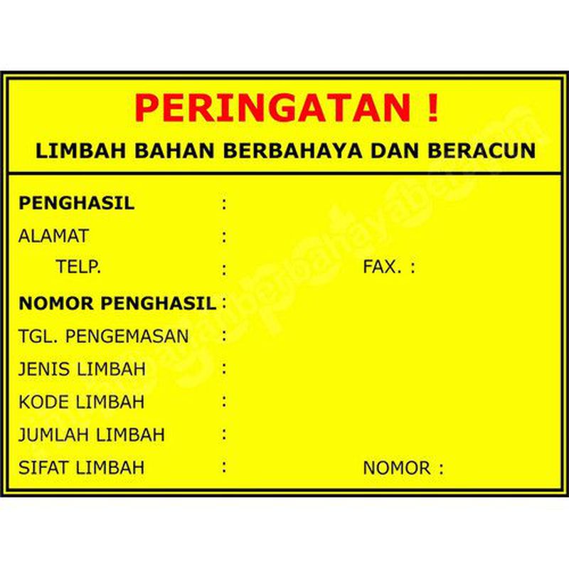 Stiker Label B3 20x15cm