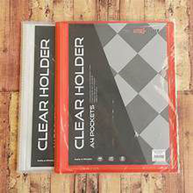 CLEAR HOLDER A4 20 LBR INTER X FOLDER