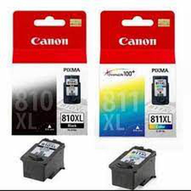 Canon Cartridge Printer InkJet PG-810 XL Black dan CL-811 XL Color ...