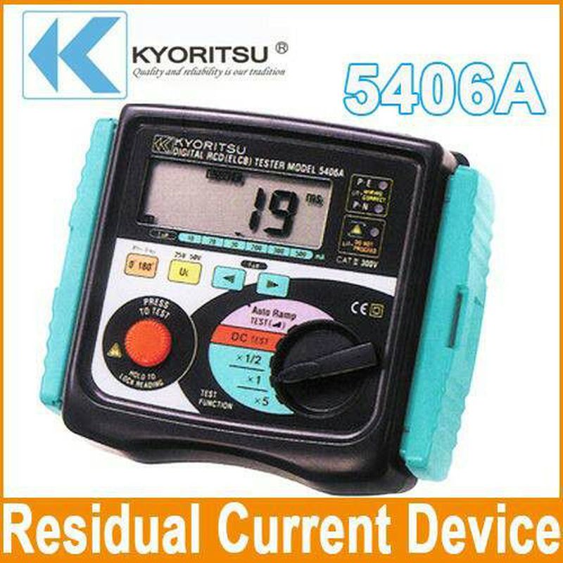 KYORITSU 5406A RCD ELCB TESTER RESIDUAL CURRENT DEVICE TESTER 5406